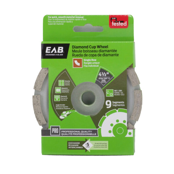 EAB - Professional Diamond Blade Specialty Cup Wheel …