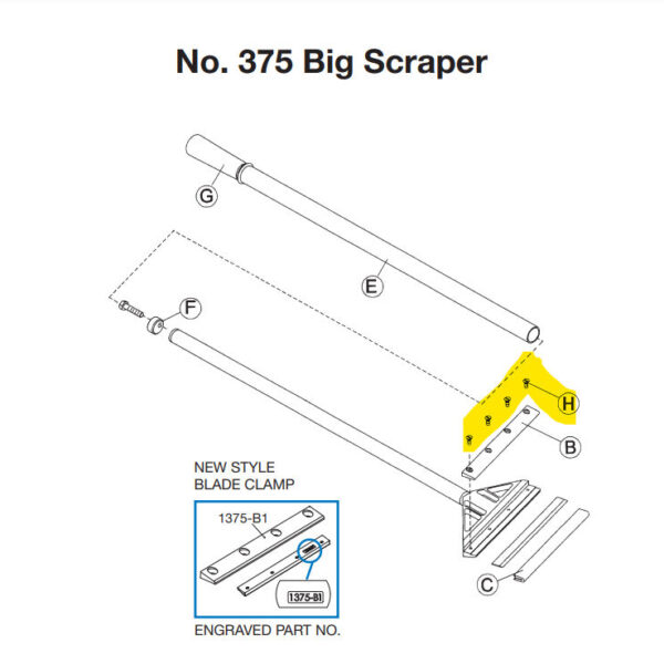Crain - Replacement Blade Clamp Screws for No. 375 Big Scrape…
