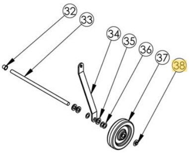 Pearl Abrasive - Cap Nut Push-on 1/2" for HEX1BFRHD
