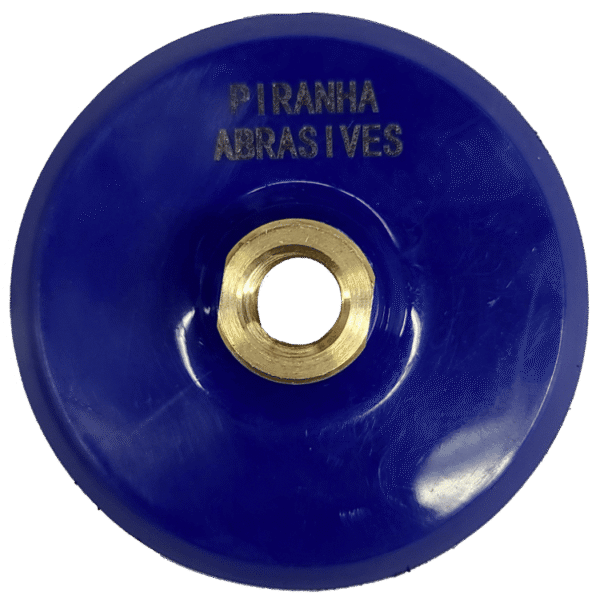Piranha - Rigid Blue Backer Pad with Velcro 4"