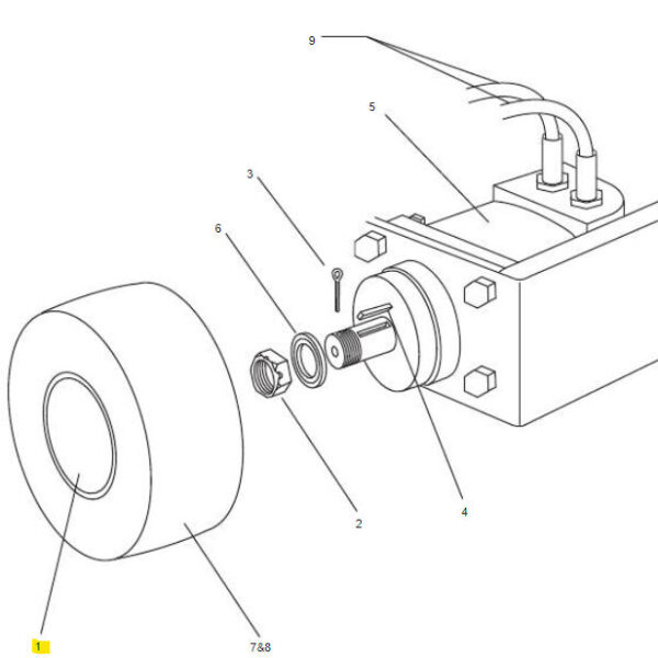 Taylor Tools - Hub for Bronco Floor Scraper