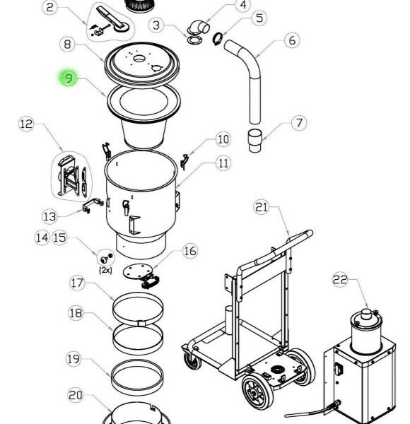 Bartell Morrison - Main Conical Filter for HD1 Dust Extractors