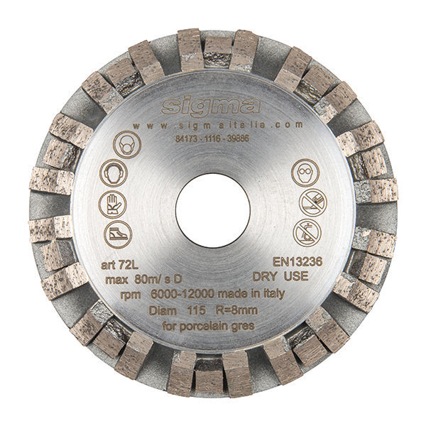 Sigma - Long Life Diamond Grinding Wheel - Diameter 115 …