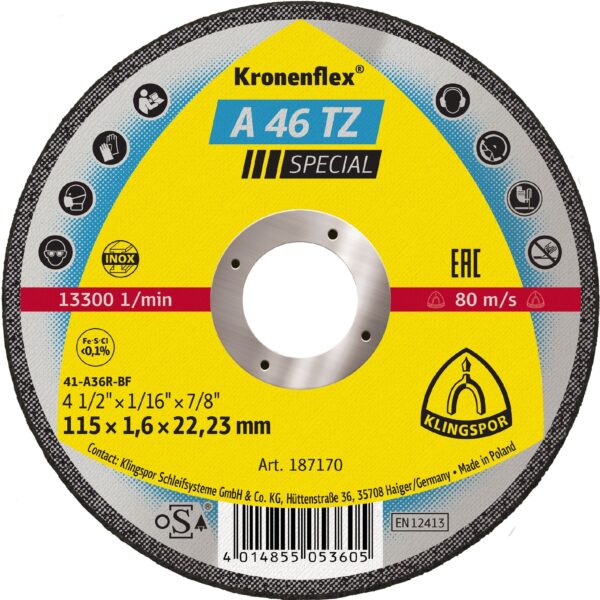 Klingspor - Kronenflex® cut-off wheels 1