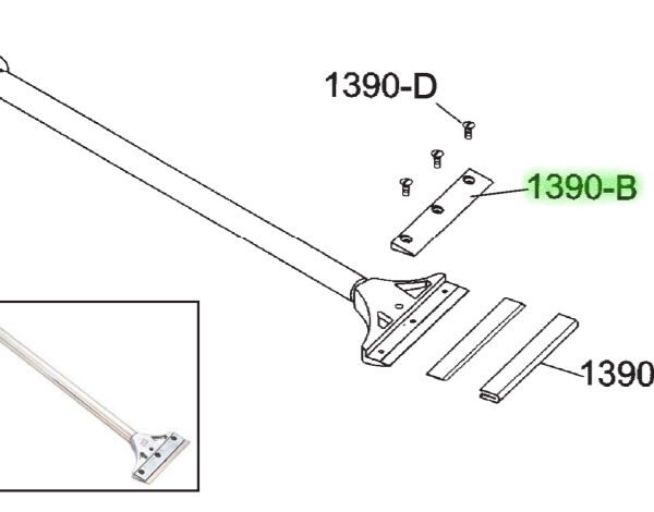 Crain - Blade Clamp with 3 Screws for No. 390