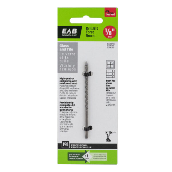 EAB - Drill Bit Glass & Tile Professional 1/8"