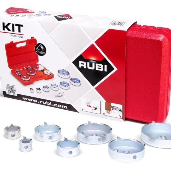 Rubi - Centring Head and Drill Bit Kit (Pack of 7)