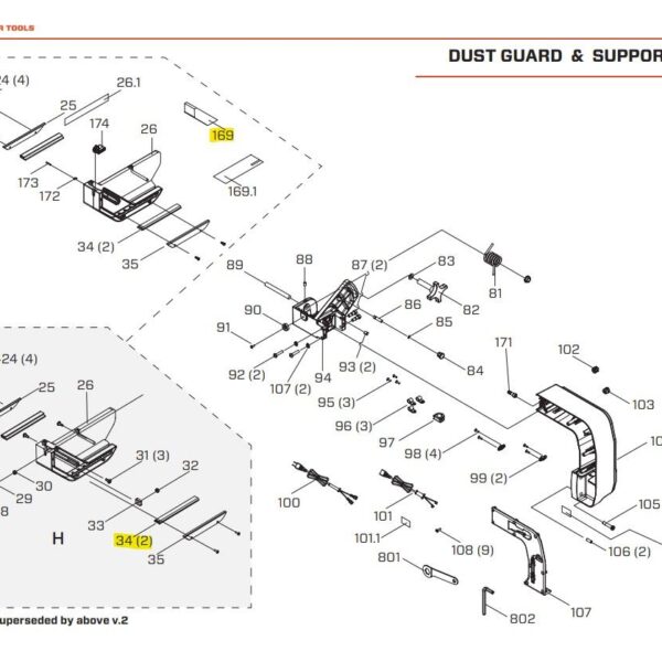 iQ Power Tools - Dust Guard Seal Kit for iQTS244