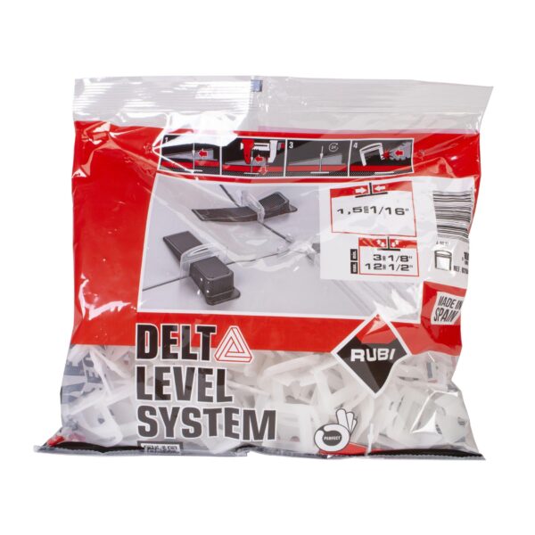 Rubi - Wedge Leveling System Clips 1/16" x 1/8" x 1/2" (Pack of 100)