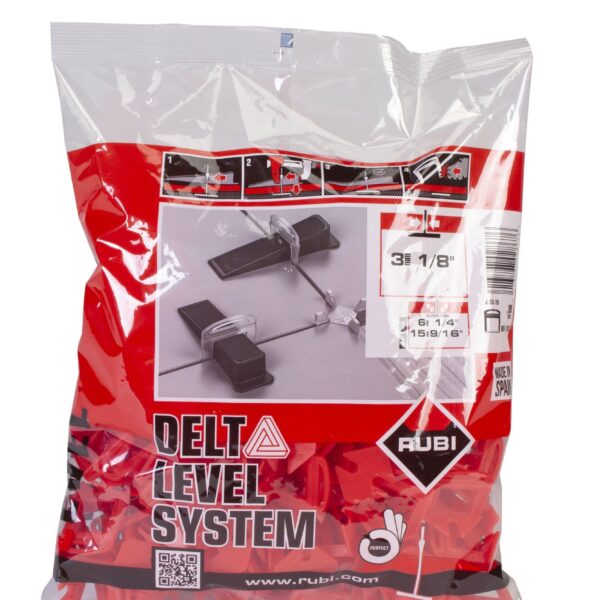 Rubi - Strip for Delta Leveling System 3 mm / 6-15 mm (Pack of 20…