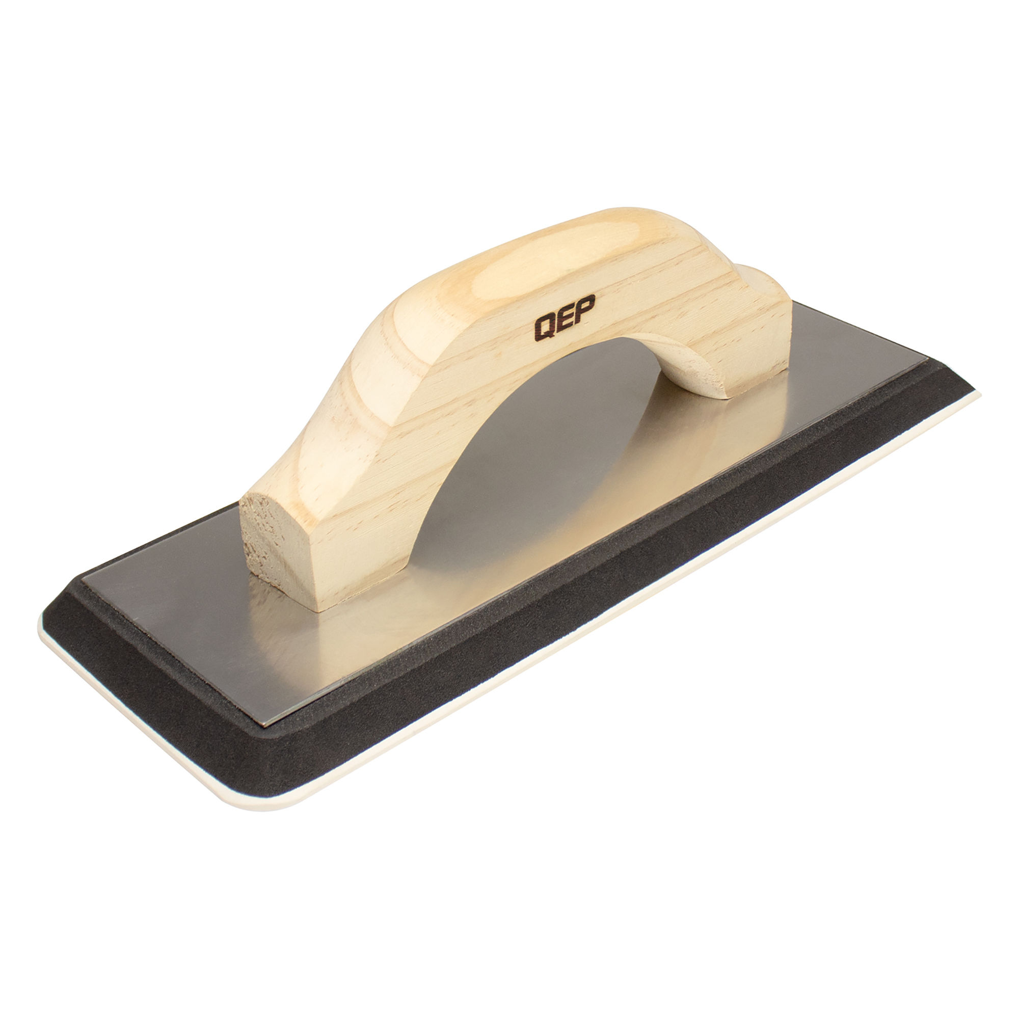 qep - 4" x 10.5" xl non-stick gum rubber grout float with wood handle 1 qep - 4" x 10.5" xl non-stick gum rubber grout float w…