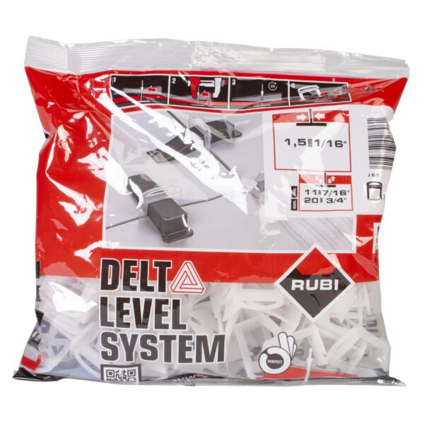 Rubi - Strip Delta Leveling System - 1.5 mm / 11-20 mm (Pack …