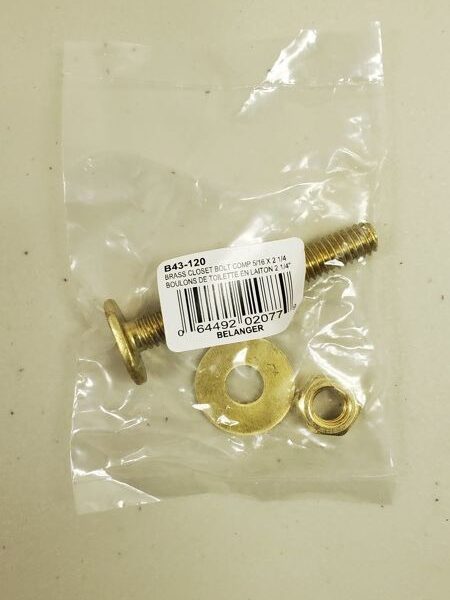 Oatey - Toilet Bolt and Washers 5/16" x 2-1/4"