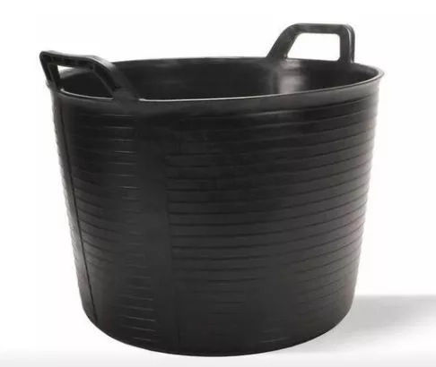 Rubi - Plastic Tub FlexTub No.3 Black 40 L