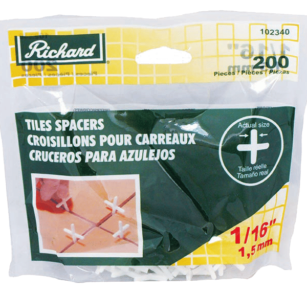 Richard - Wall Tile Spacer 1/16" (Pack of 200)