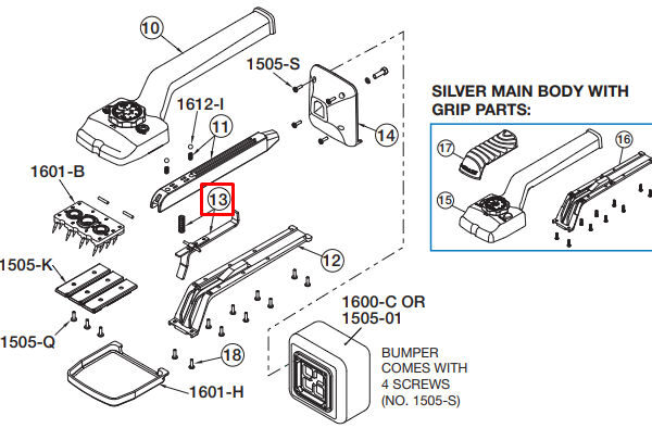 Crain - Trigger Assembly and Spring for no. 605