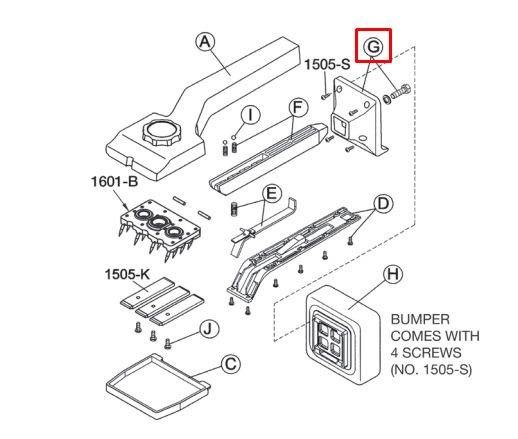 Crain - Bumper Support for no. 612