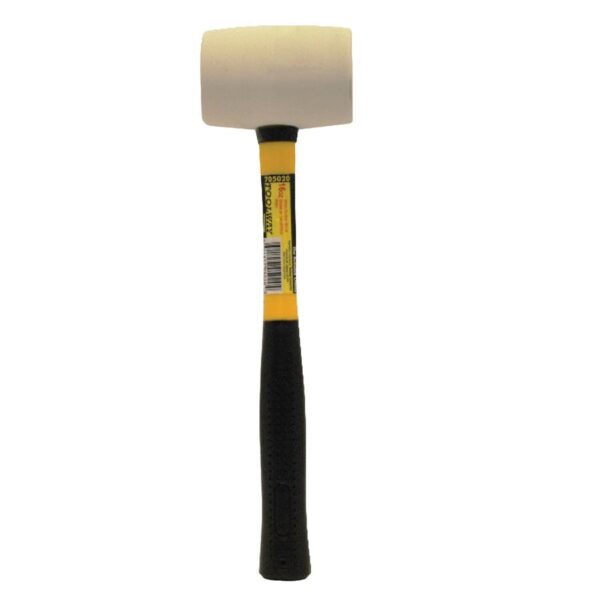 Toolway - Rubber Mallet White 24oz Fiberglass Handle