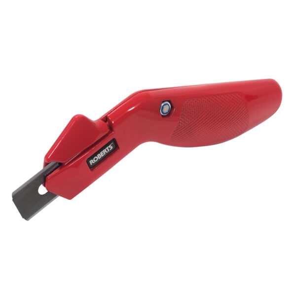 roberts - professional carpet knife with push button for quick blad…