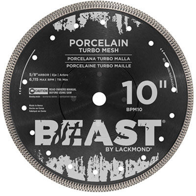 Lackmond - BEAST Pro Mesh Turbo Diamond Blade - 10"