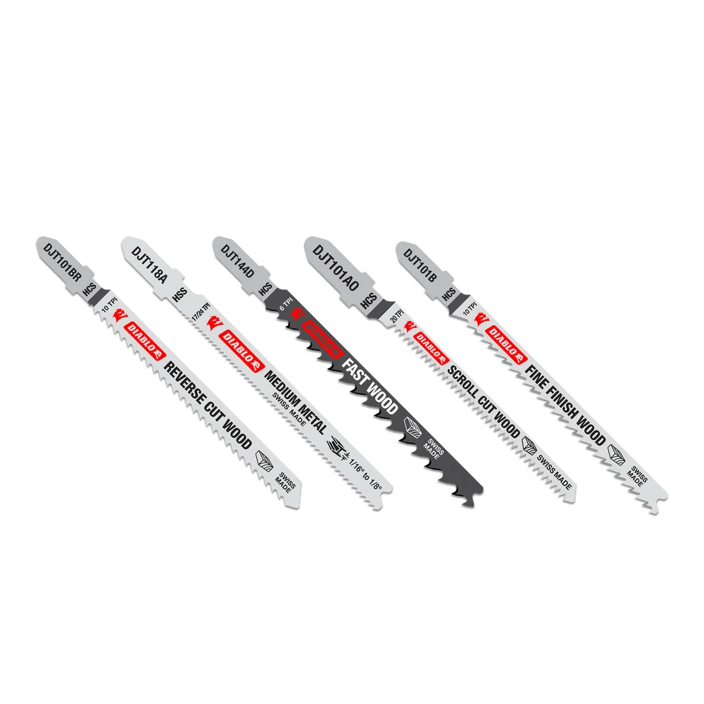 diablo - 5-piece set of t-shank jigsaw blade for wood & metal 1 diablo - 5-piece set of t-shank jigsaw blade for wood & metal