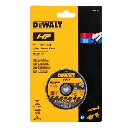 DeWalt - Wheel A60T 3" x 1/16" (Pack of 3)