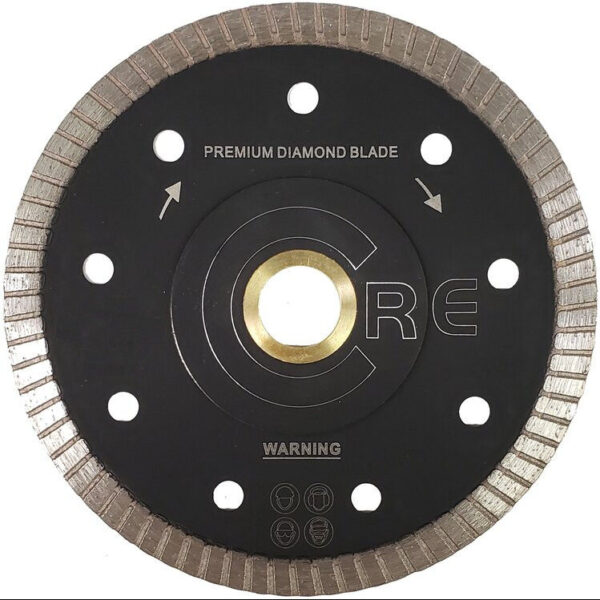 Core Abrasives - Thin Turbo Segment Blade Capos for Porcelain 4"