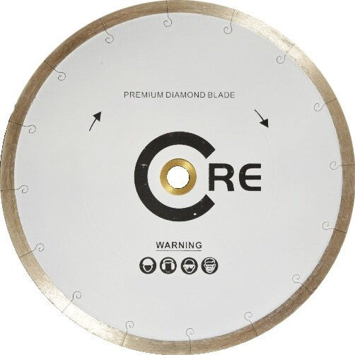 Core Abrasives - J-Slot Segmented Blade Papo-J for Porcelain 8"
