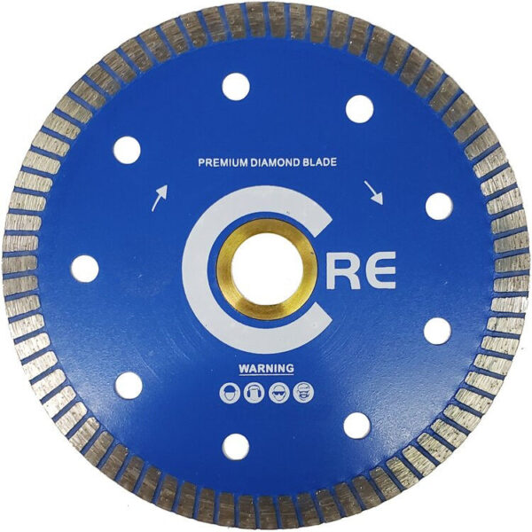 Core Abrasives - Thin Turbo Segment Blade Papos for Porcelain 5"