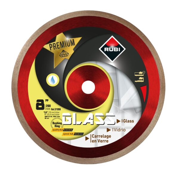 Rubi - Glass Premium Wet Diamond Blade 8"
