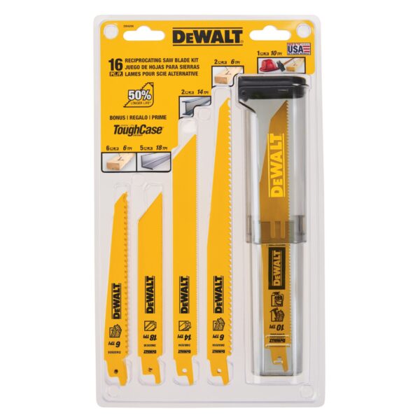 DeWalt - Set of 12 Bi-Metallic Reciprocating Saw Blades with Tele…