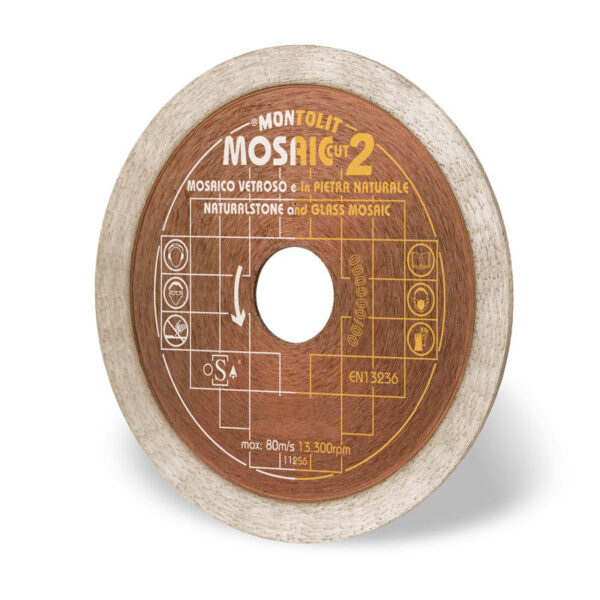 Montolit - MosaicCut2 Diamond Wet/Dry Blade 4"