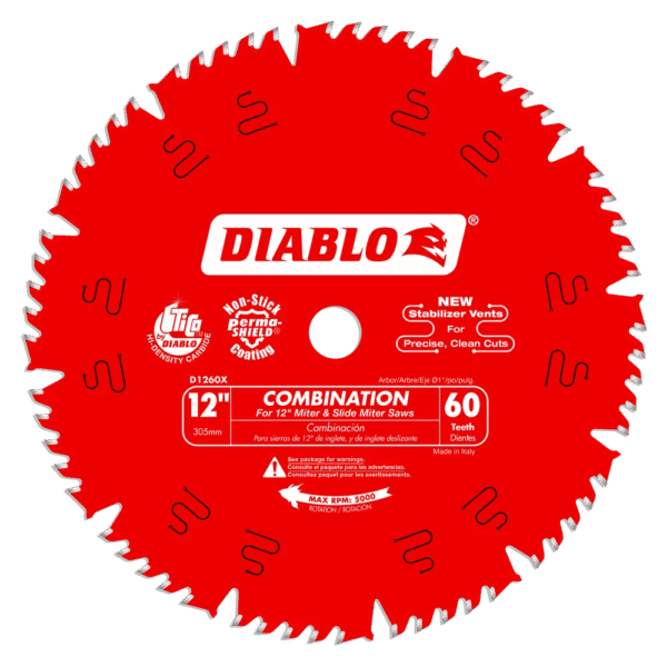 Diablo - Combination Saw Blade 60 Tooth for Miter