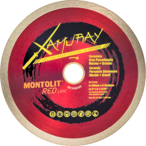 Montolit - Xamuray Diamond Wet-Only Blade 8"