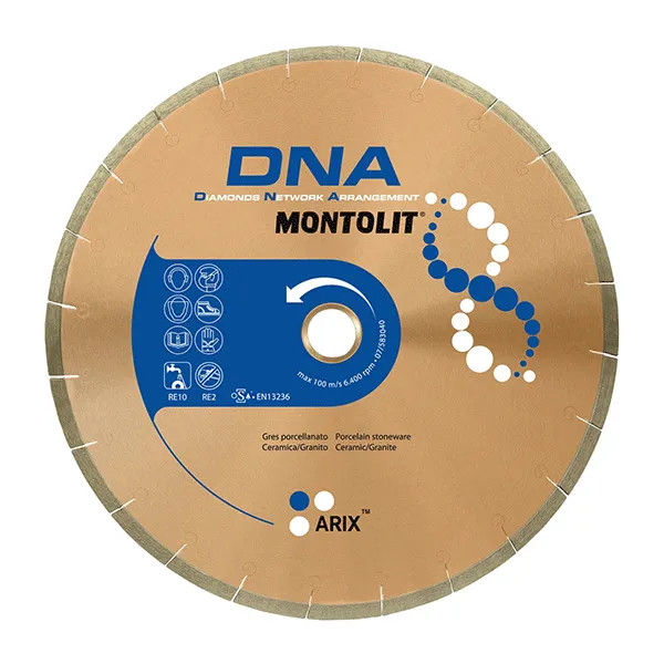 Montolit - DNA Diamond Wet-Only Blade 8"