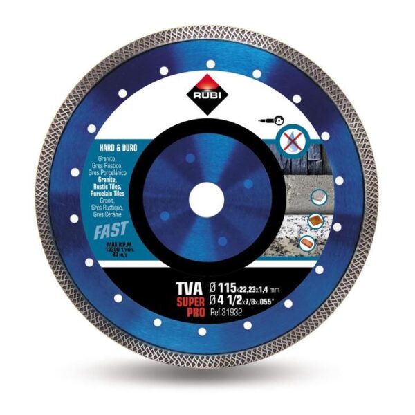 Rubi - Hard Material Diamond Blade Turbo Viper TVA-115 Superpro