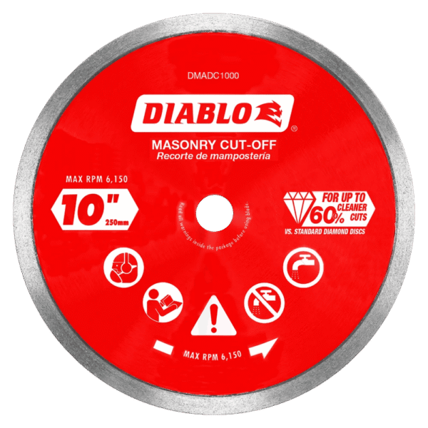 Diablo - Diamond Continuous Rim Cut-Off Discs for Masonry …
