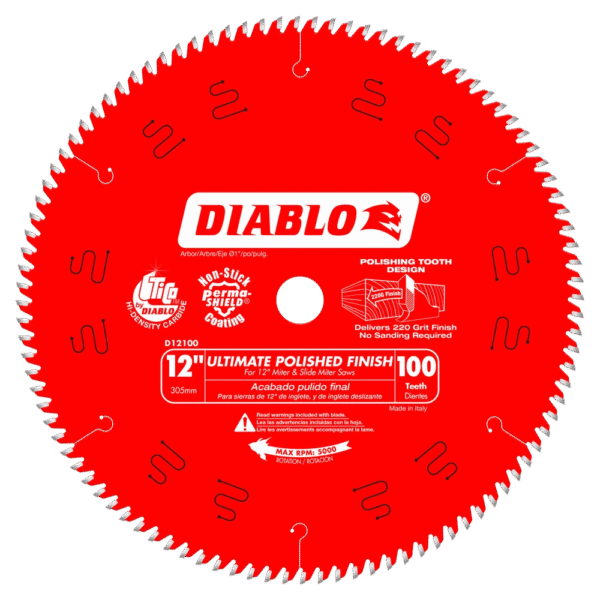 Diablo - Wood Saw Blade Ultimate Polished Finish 100 T…