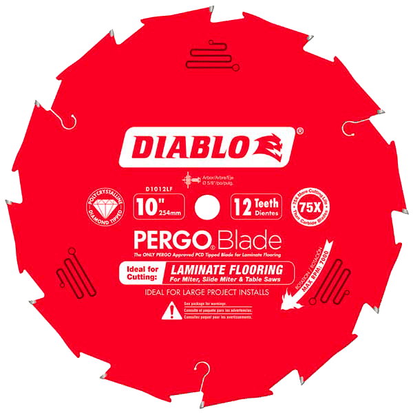 Diablo - Laminate Flooring Saw Blade PergoBlade 12 Tooth 1…