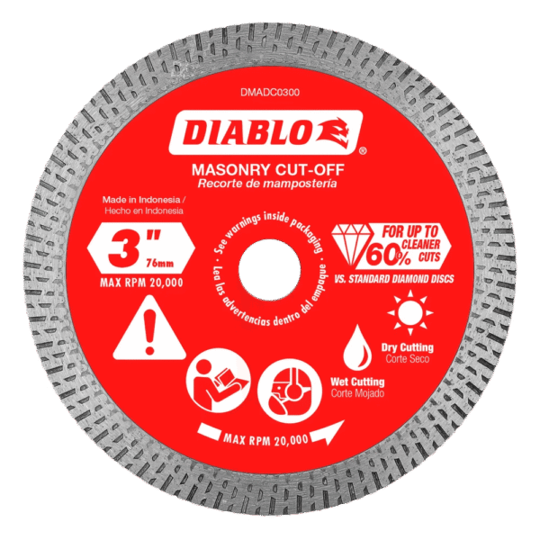 Diablo - Diamond Continuous Rim Cut-Off Discs for Masonry …