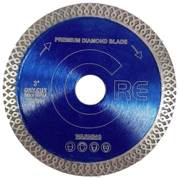 Core Abrasives - Silent Core Mesh Turbo Blade PAMTT for Porcelain 3"