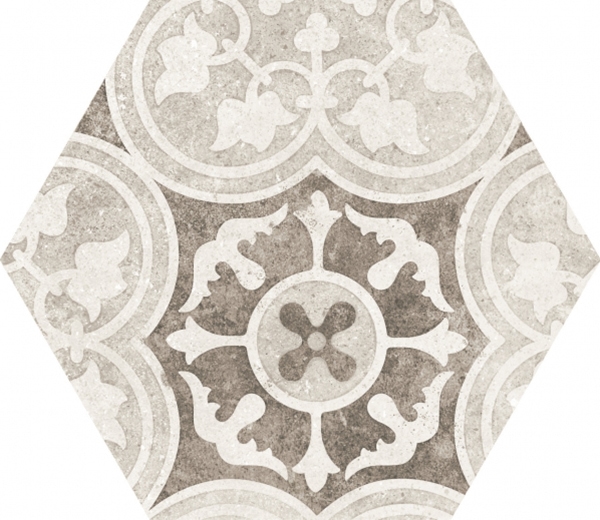 Centura Floor Tiles Hexatile Cement Garden Grey Matte 7" x 8"