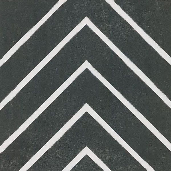 Centura Floor Tiles Encaustic 2.0 Coal Lappato 12" x 12"