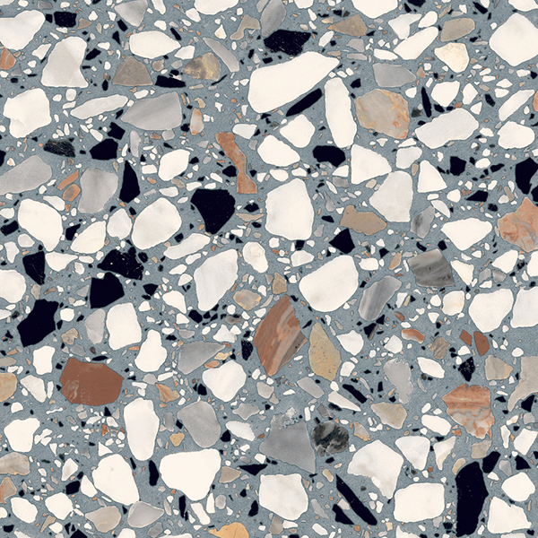 Centura Floor Tiles Frammenti Azzurro Macro Natural 8" x 8"