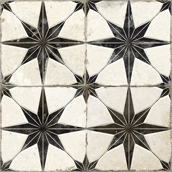 Centura Floor Tiles FS Star Black Natural 18" x 18"