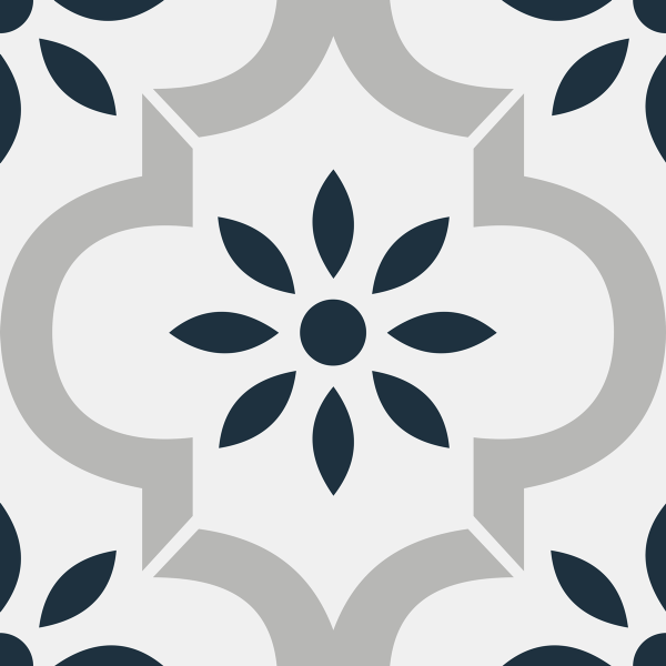 Centura Floor Tiles Picasso Castillo Blue Grey Matte 8" x 8"