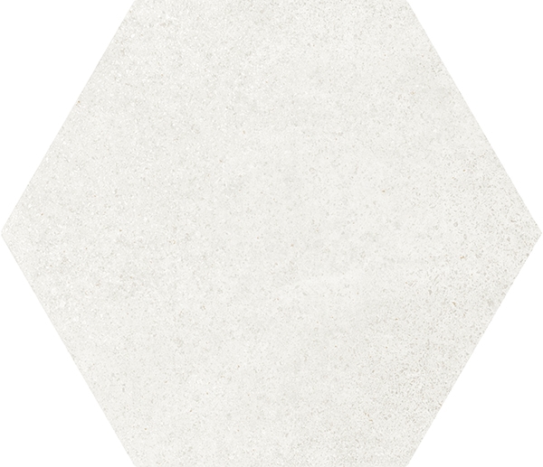 Centura Floor Tiles Hexatile Cement White Matte 7" x 8" (7.69 sqft/box)