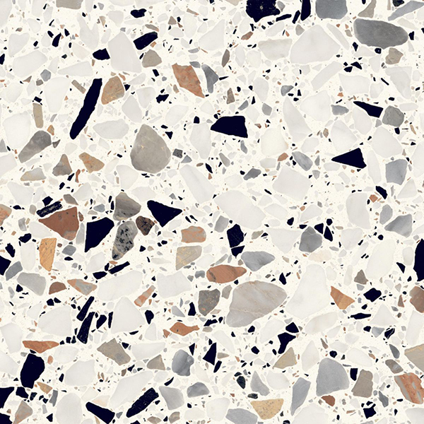 Centura Floor Tiles Frammenti Bianco Macro Natural 8" x 8"