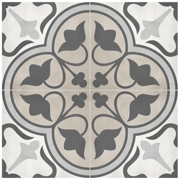 Anatolia Floor Tile Form Sand Clover Matte 7-3/4" x 7-3/4"