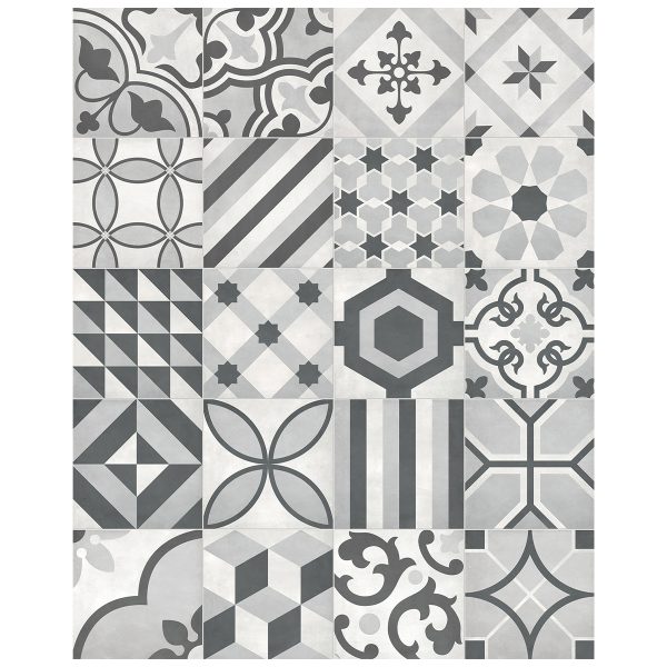 Anatolia Floor Tile Form Ice Deco Matte 7-3/4" x 7-3/4"